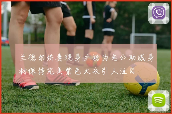 兰德尔娇妻现身主场为老公助威身材保持完美紫色大衣引人注目